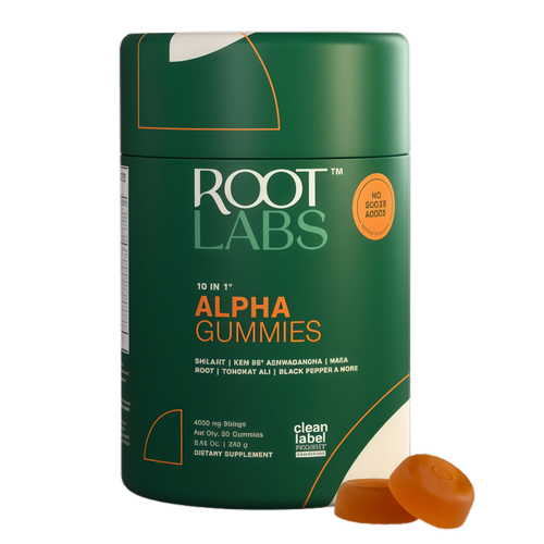 10-in-1 Alpha Shilajit Gummies | 4000 mg Pure Himalayan Shilajit, Tongkat Ali, Maca Root, 75% Fulvic Acid | ShilAbsorb Bioavailability Tech | Sugar-Free Vegan, 85+ Trace Minerals | 60 Pack